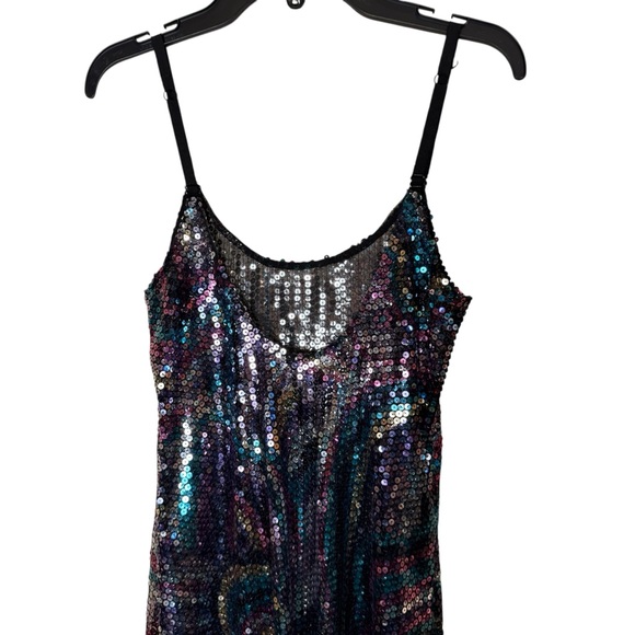 Intimately Free People FP Multi Color Sequin Party Mini Dress sz XS - Picture 2 of 12